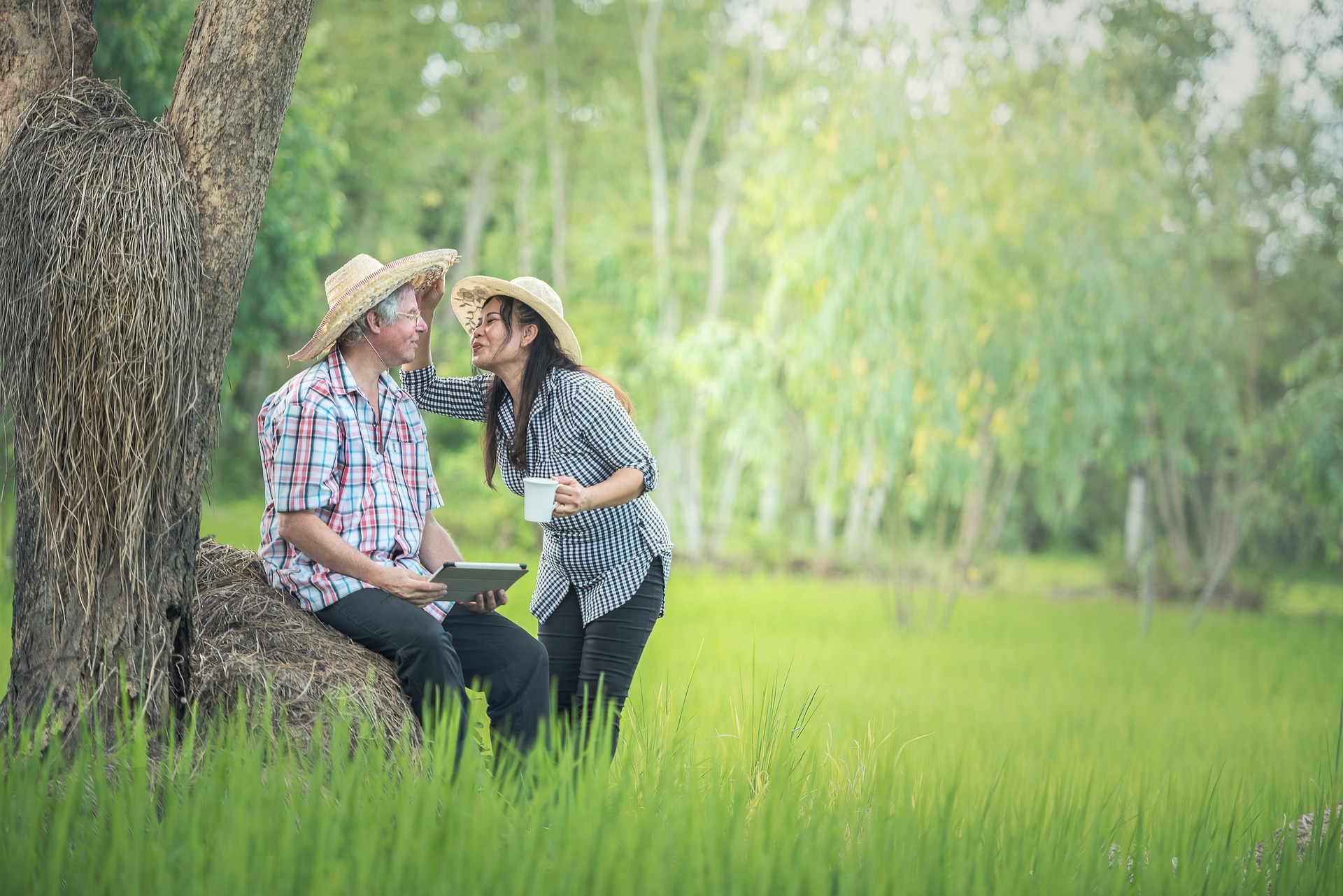 older couple outdoors